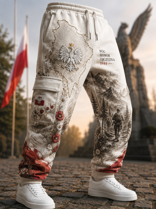 Męskie spodnie dresowe Polska Kultura Wojskowa Spodnie