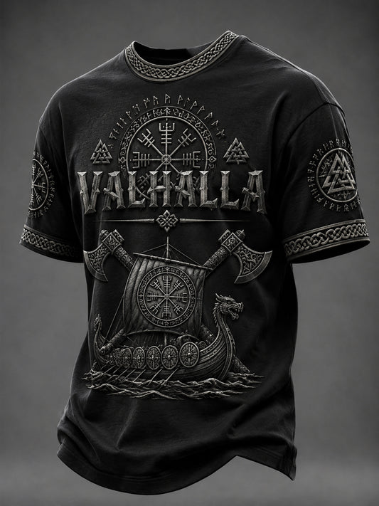 Męski T-shirt z nadrukiem Valhalla