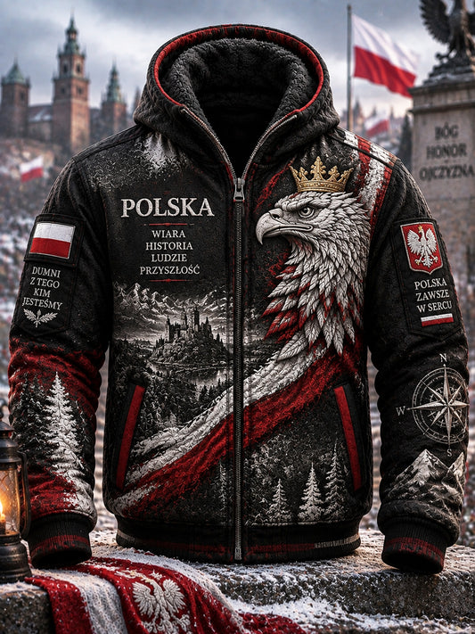 Klasyczna, nieformalna kurtka z kapturem wyściełana polarową podszewką, stanowiąca część narodowego dziedzictwa