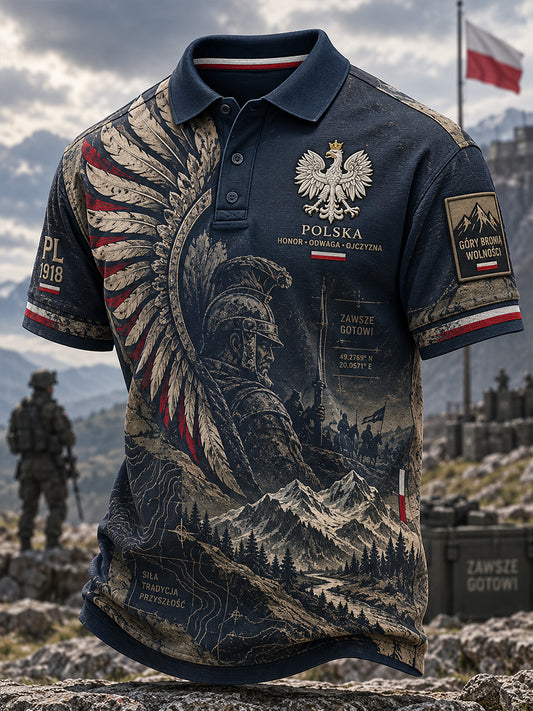 Koszulka polo męska Polska Kultura Wojskowa
