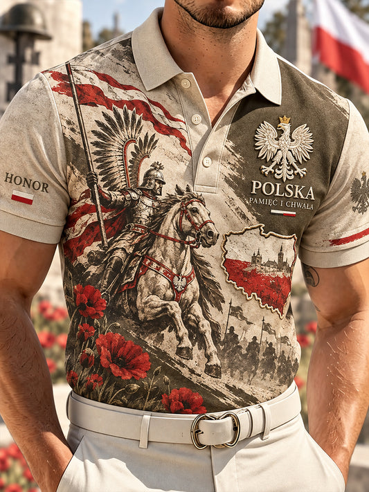 Męska koszula wojskowa polska z krótkim rękawem