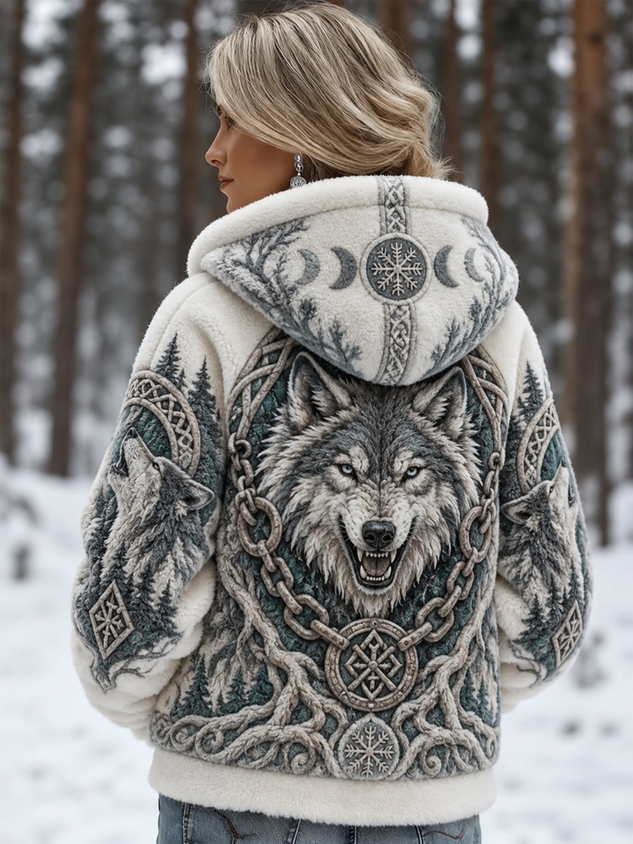 Flanelowy płaszcz Lady Viking Culture