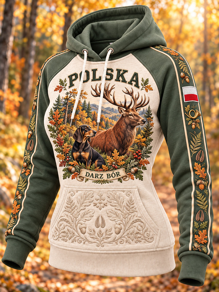 Bluza z kapturem „Kultura sezonu na łowczynie” dla kobiet